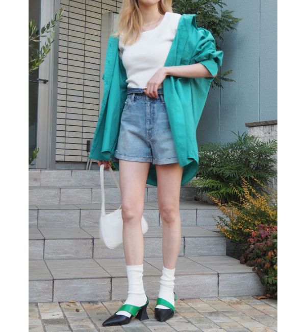 EVRIS「デザインヒールミュール」|サンダル|