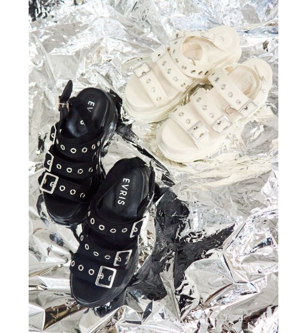 EVRIS「バックルデザインスポーツサンダル」|サンダル|