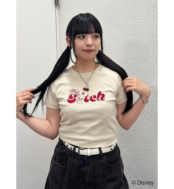 jouetie「【Lilo&Stitch】ロゴフィットTシャツ」|Tシャツ・カットソー|