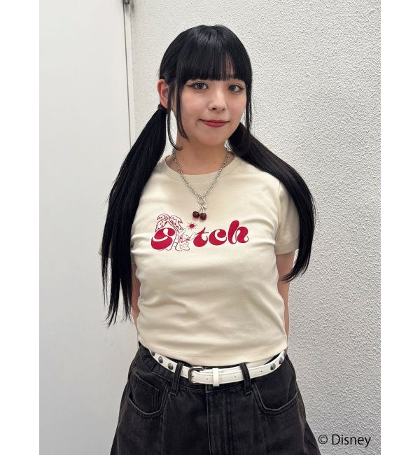 jouetie「【Lilo&Stitch】ロゴフィットTシャツ」|Tシャツ・カットソー|