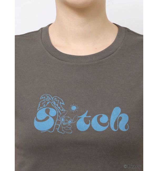 jouetie「【Lilo&Stitch】ロゴフィットTシャツ」|Tシャツ・カットソー|