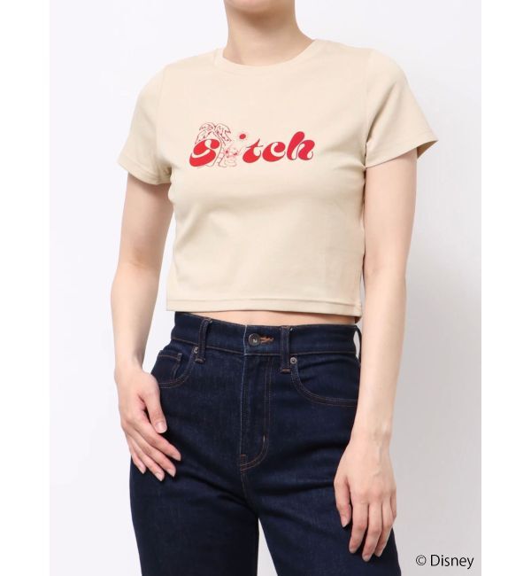 jouetie「【Lilo&Stitch】ロゴフィットTシャツ」|Tシャツ・カットソー|