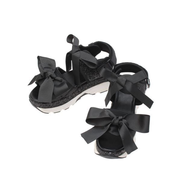 merry jenny「glitterリボンスニーカーサンダル」|サンダル|