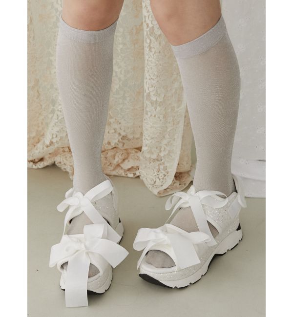 merry jenny「glitterリボンスニーカーサンダル」|サンダル|