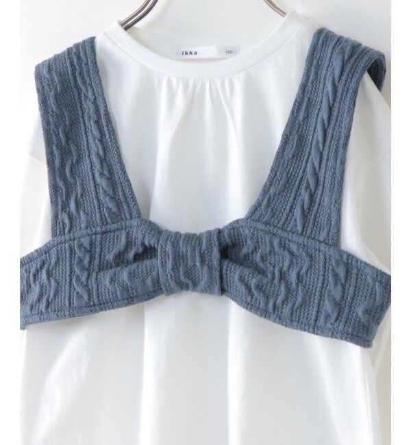 ikka kids「【キッズ】2WAYニットソービスチェアンサンブル（120~160cm）」|Tシャツ・カットソー|