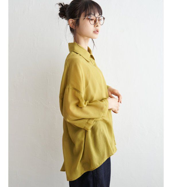 Lbc with Life「シアーボックスシルエットシャツ」|シャツ・ブラウス|