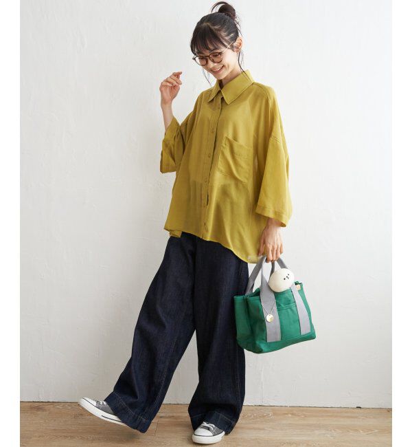 Lbc with Life「シアーボックスシルエットシャツ」|シャツ・ブラウス|