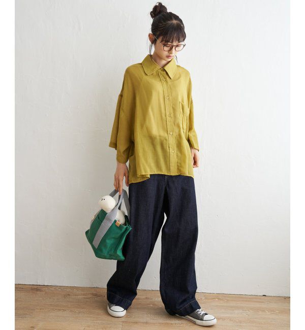 Lbc with Life「シアーボックスシルエットシャツ」|シャツ・ブラウス|