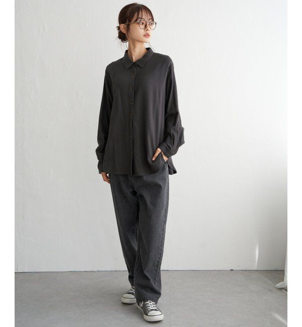 Lbc with Life「コットンRミニダブルボタンシャツ」|シャツ・ブラウス|