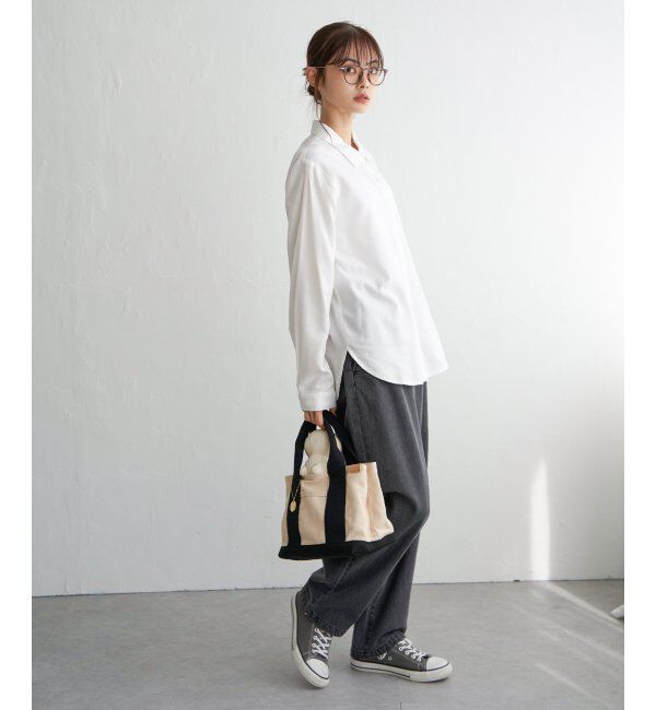 Lbc with Life「コットンRミニダブルボタンシャツ」|シャツ・ブラウス|