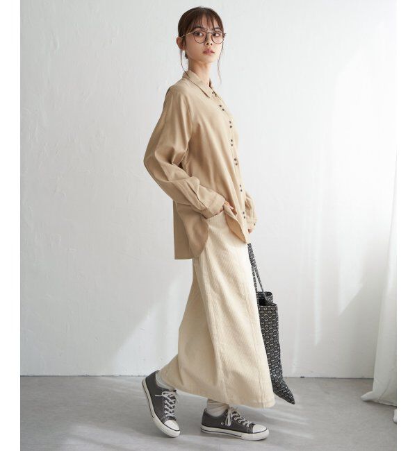 Lbc with Life「コットンRミニダブルボタンシャツ」|シャツ・ブラウス|