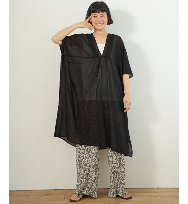 Lbc with Life「ボタニカルプリントプリーツパンツ」|その他|