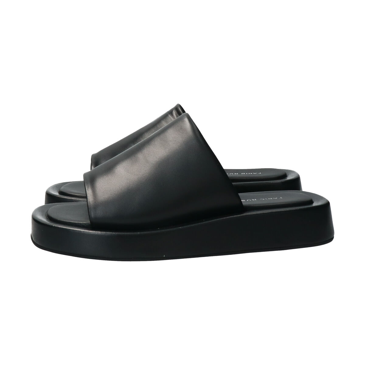 FABIO RUSCONI 「【FABIO RUSCONI】スクエアトウ厚底スライドサンダル」|サンダル|