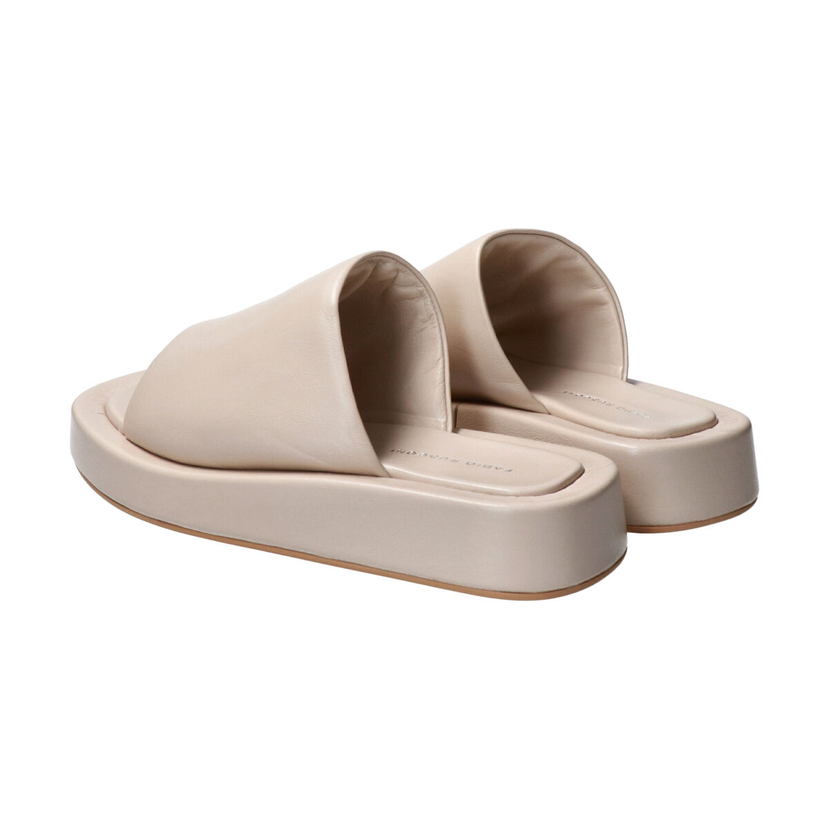 FABIO RUSCONI 「【FABIO RUSCONI】スクエアトウ厚底スライドサンダル」|サンダル|