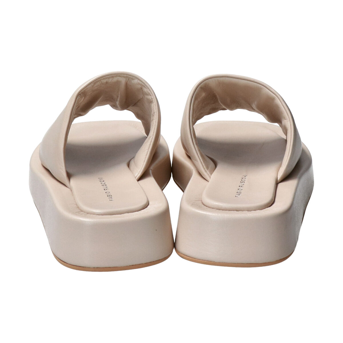 FABIO RUSCONI 「【FABIO RUSCONI】スクエアトウ厚底スライドサンダル」|サンダル|