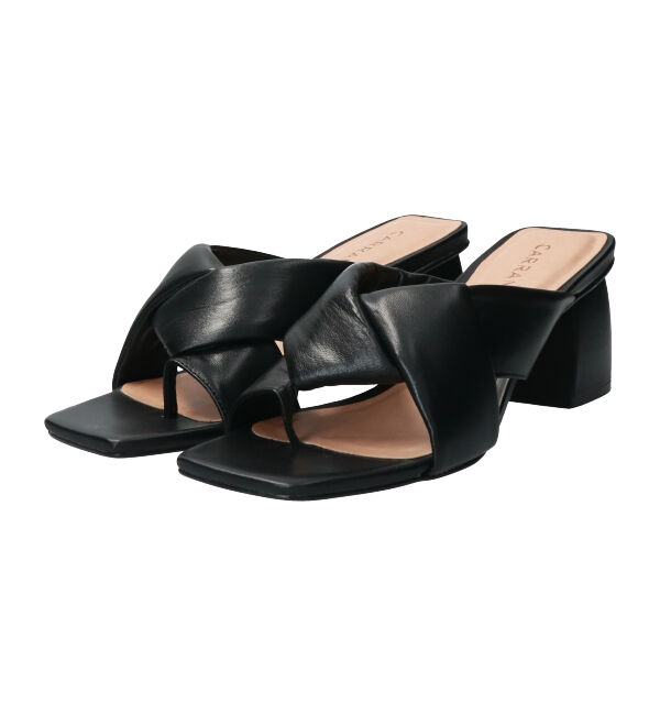 IMPORT SELECT「【CARRANO】チャンキーヒールトングミュールサンダル 」|サンダル|