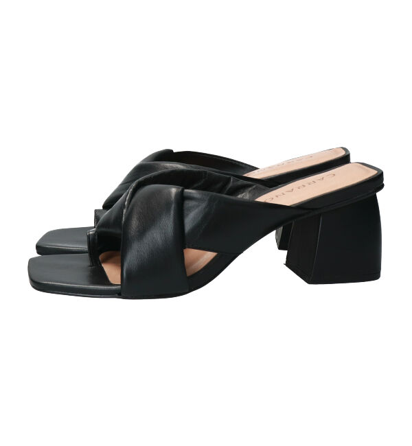 IMPORT SELECT「【CARRANO】チャンキーヒールトングミュールサンダル 」|サンダル|