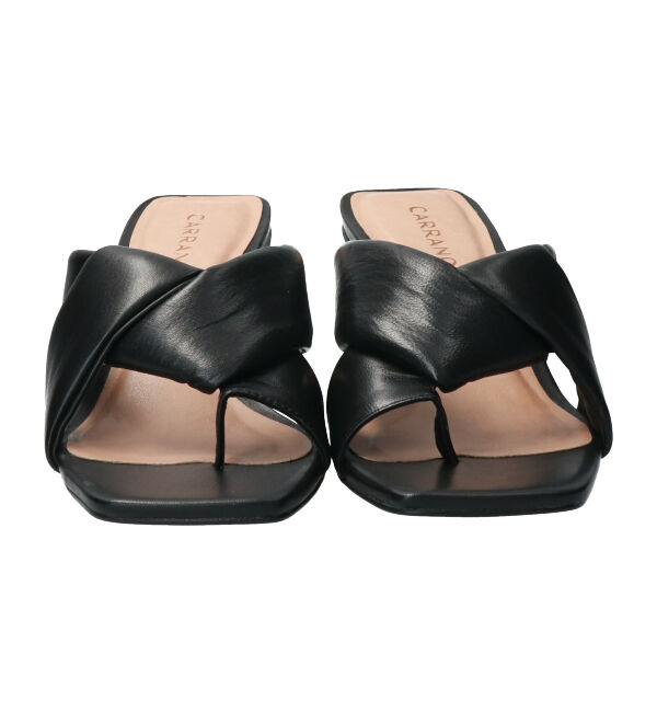 IMPORT SELECT「【CARRANO】チャンキーヒールトングミュールサンダル 」|サンダル|