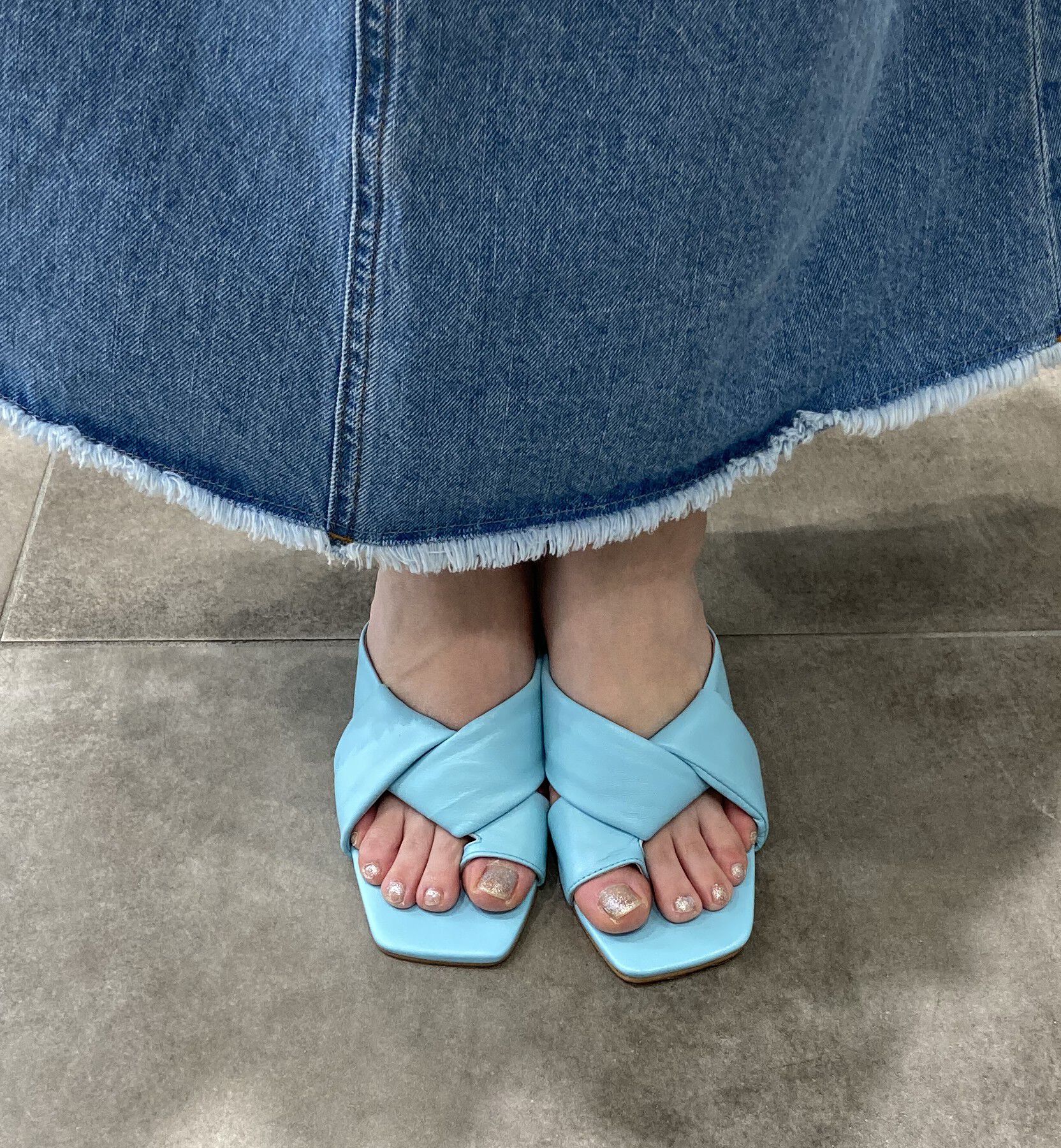 IMPORT SELECT「【CARRANO】チャンキーヒールトングミュールサンダル 」|サンダル|LBU