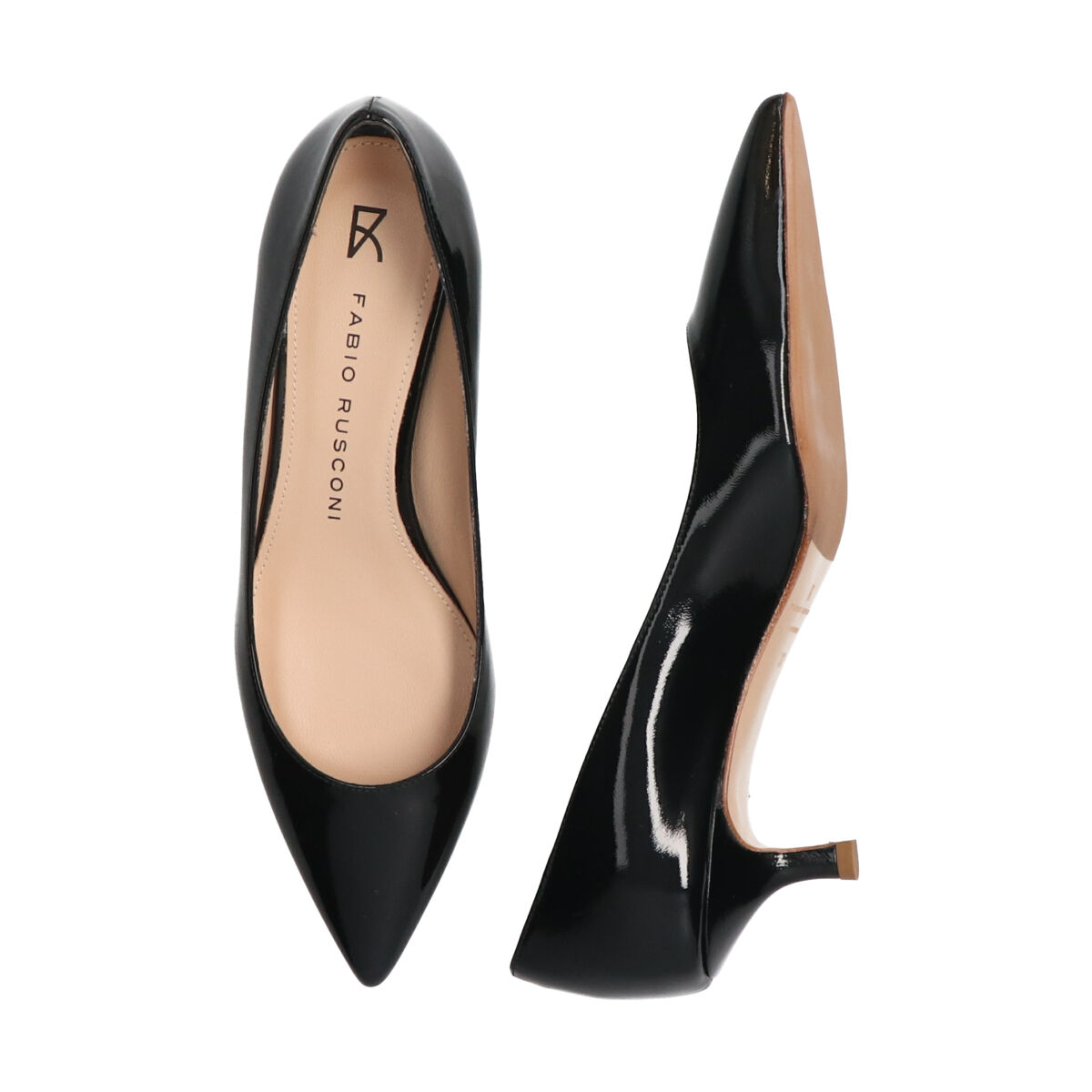 FABIO RUSCONI 「【FABIO RUSCONI】ポインテッドトウミドルヒールパンプス」|パンプス|