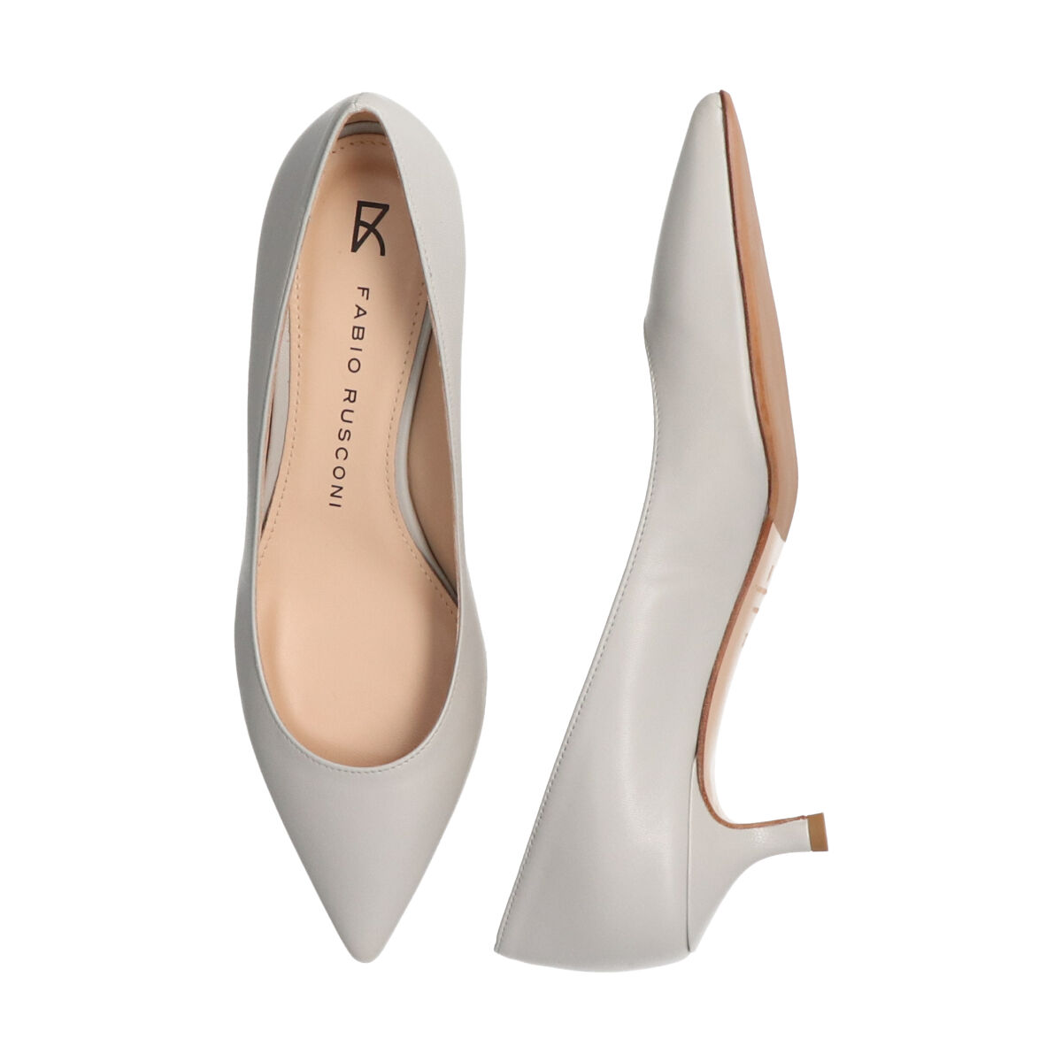 FABIO RUSCONI 「【FABIO RUSCONI】ポインテッドトウミドルヒールパンプス」|パンプス|