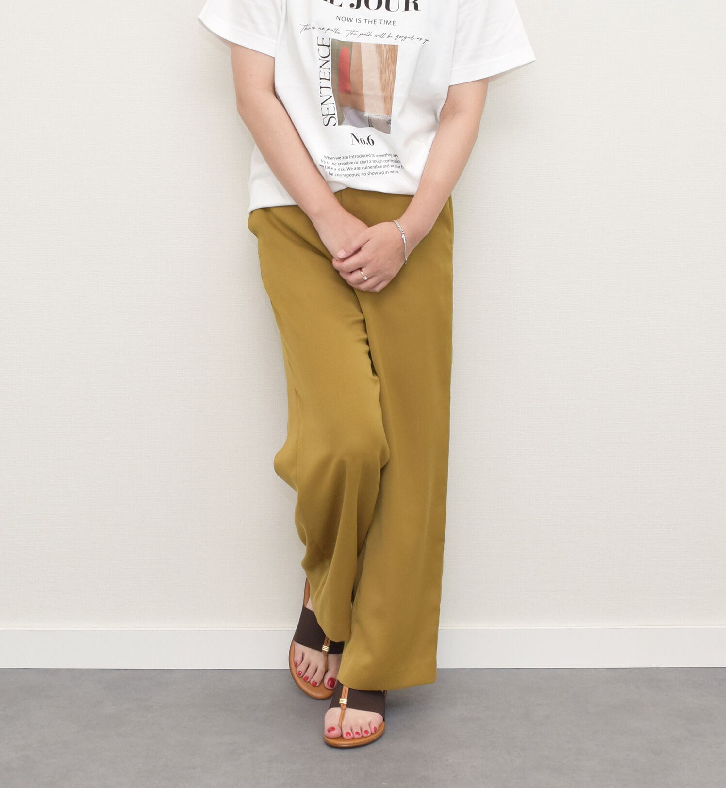 IMPORT SELECT「【ITALIAN SHOEMAKERS】メタルパーツエラスティックトングサンダル」|サンダル|