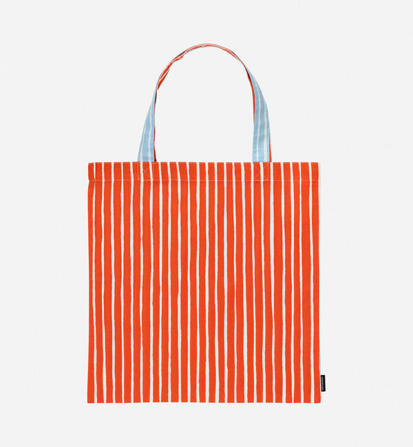 Marimekko「【日本限定】Piccolo トートバッグ 44&times;43cm」|トートバッグ|オレンジ&times;ホワイト