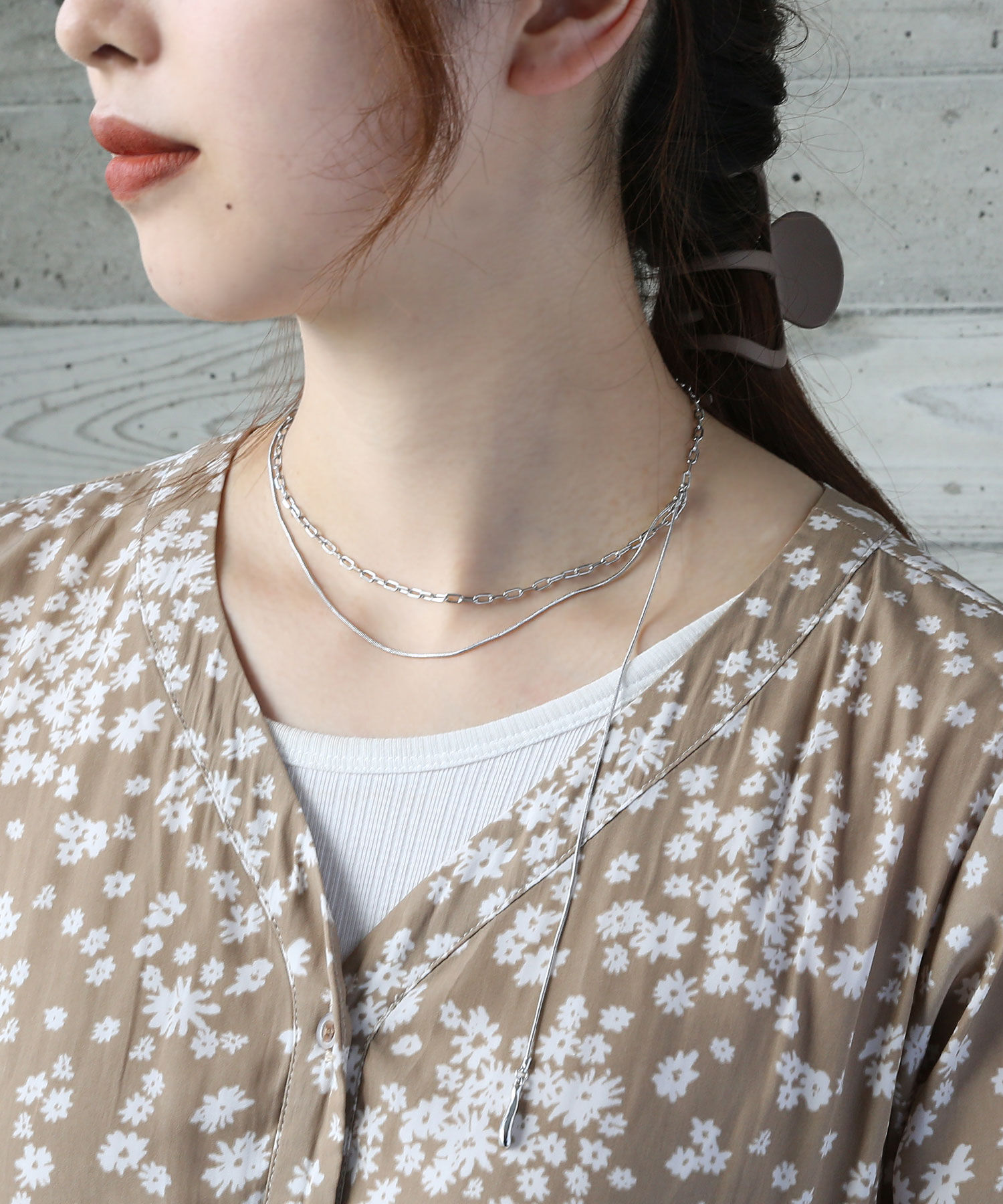 colleca la「サイドハンギング チェーンネックレス」|ネックレス|