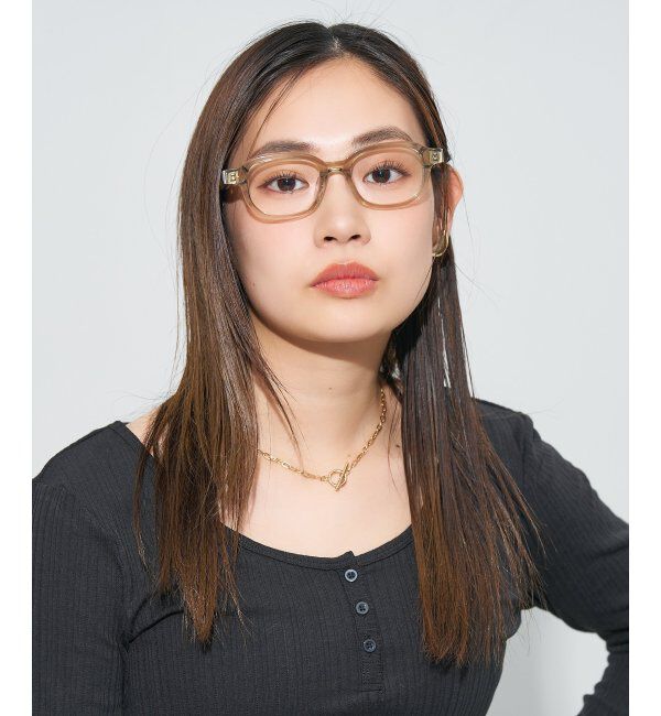  「ウエリントン型メガネ｜読書 レディース 女性用 大人可愛い 大理石｜Zoff｜CHIC レンズ交換券付」|メガネ|