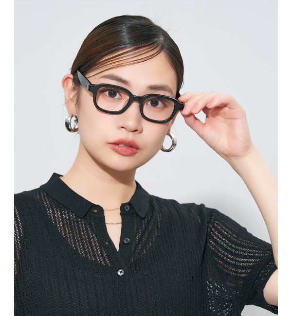  「ウエリントン型メガネ｜読書 レディース 女性用 大人可愛い 大理石｜Zoff｜CHIC レンズ交換券付」|メガネ|