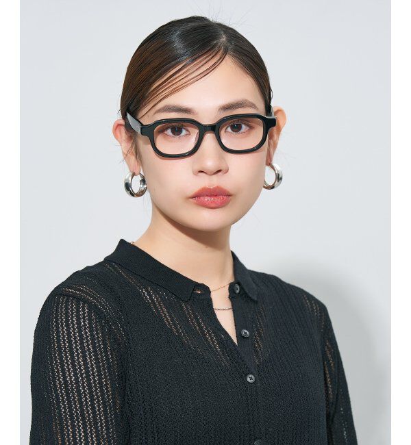  「ウエリントン型メガネ｜読書 レディース 女性用 大人可愛い 大理石｜Zoff｜CHIC レンズ交換券付」|メガネ|