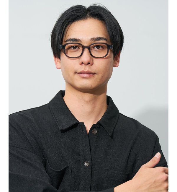  「ウエリントン型メガネ｜読書 レディース 女性用 大人可愛い 大理石｜Zoff｜CHIC レンズ交換券付」|メガネ|