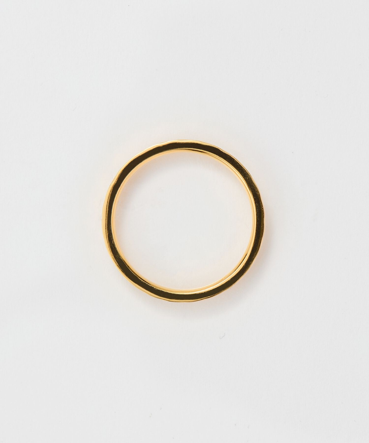 Phoebe「【金属アレルギー対応】メタルリーフカットリング　ゴールド/サージカルステンレス」|リング|