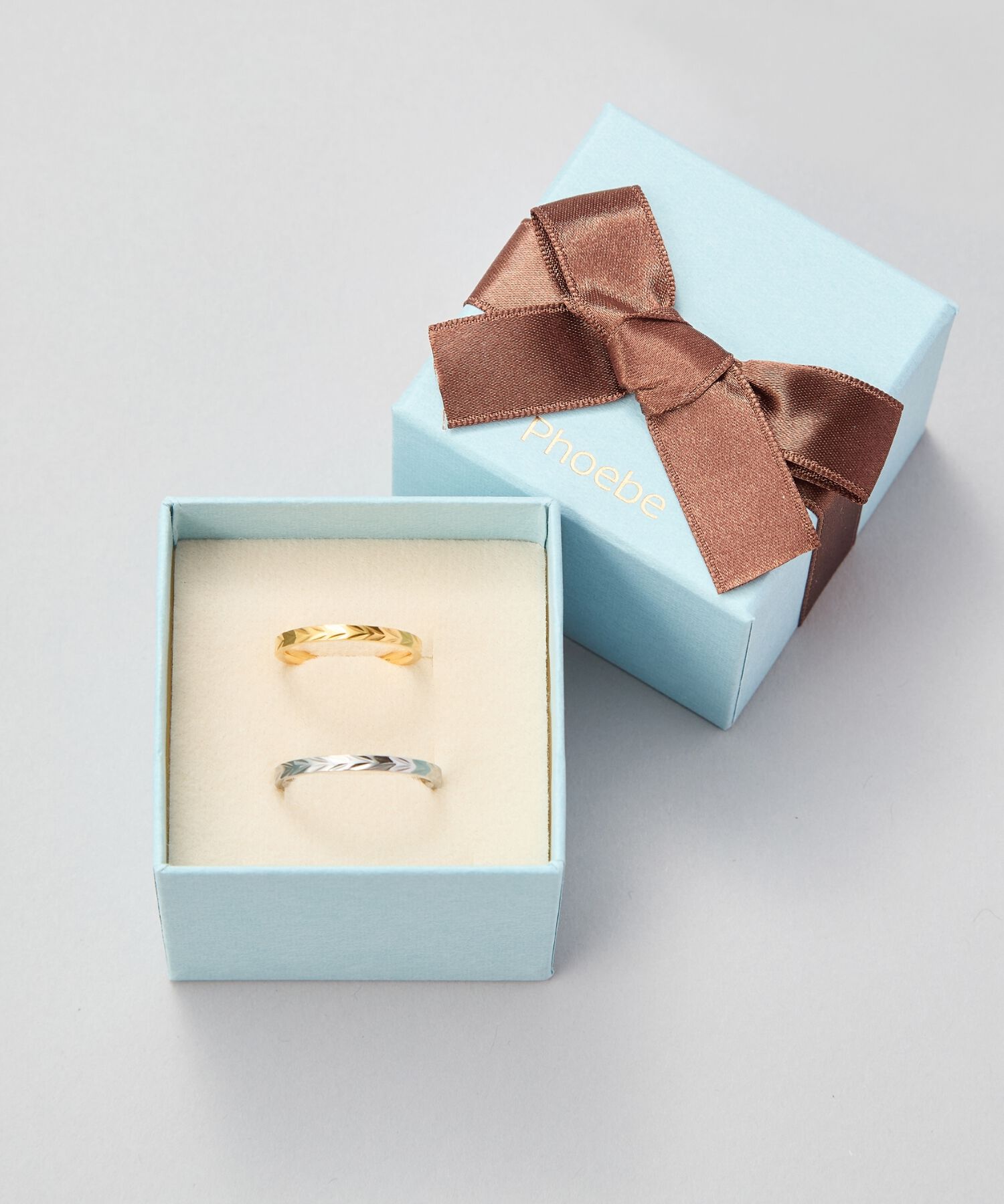 Phoebe「【金属アレルギー対応】メタルリーフカットリング　ゴールド/サージカルステンレス」|リング|