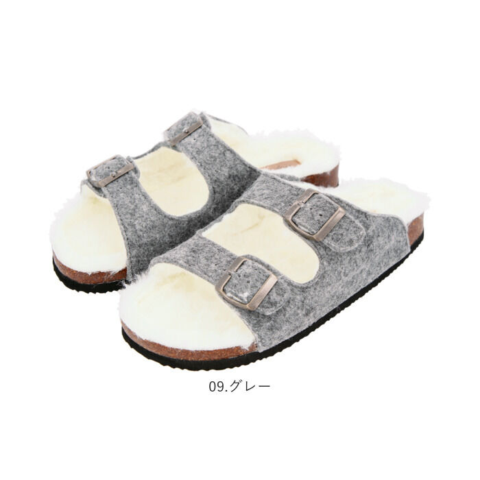 BACKYARD FAMILY「サンダル レディース 通販 圧縮フェルトサンダル 圧縮 フェルト ビーチサンダル ローヒール」|サンダル|