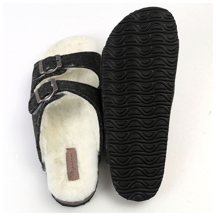 BACKYARD FAMILY「サンダル レディース 通販 圧縮フェルトサンダル 圧縮 フェルト ビーチサンダル ローヒール」|サンダル|