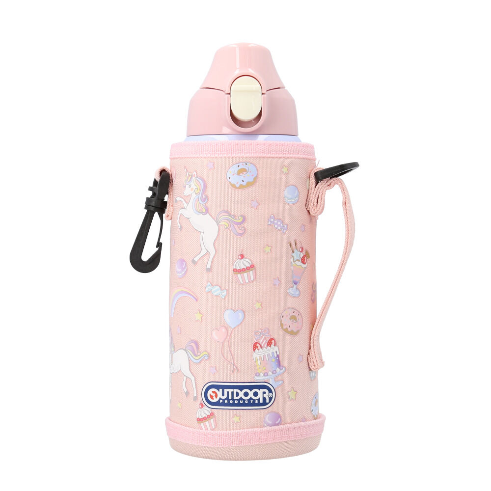 BACKYARD FAMILY「水筒 直飲み キッズ ステンレス 通販 ステンレスボトル 700ml ワンタッチボトル キッズ水筒」|食器・キッチングッズ|ピンク1