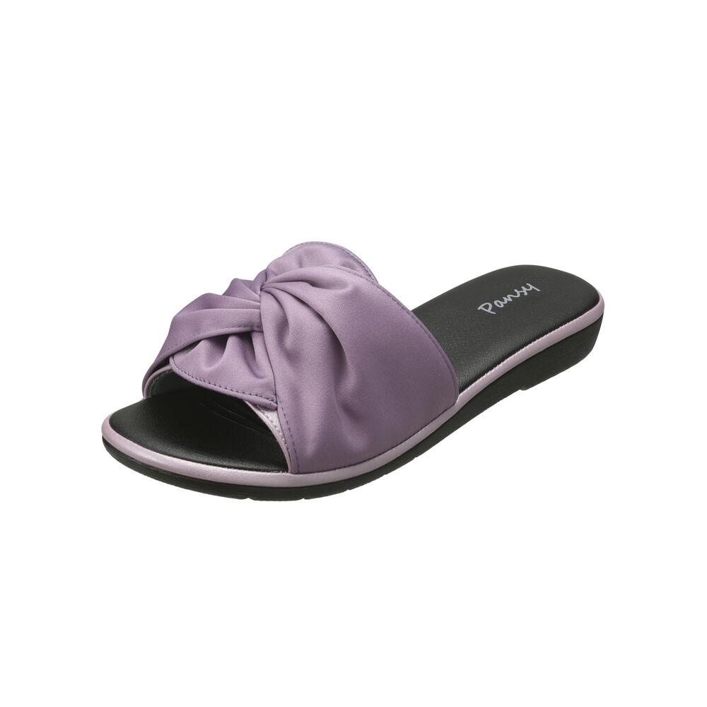 BACKYARD FAMILY「パンジー サンダル 6681 通販 Pansy つっかけ フラット レディース オフィスサンダル」|サンダル|パープル1