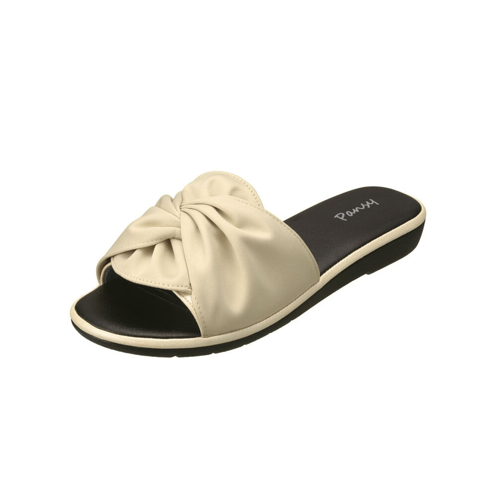 BACKYARD FAMILY「パンジー サンダル 6681 通販 Pansy つっかけ フラット レディース オフィスサンダル」|サンダル|ベージュ1