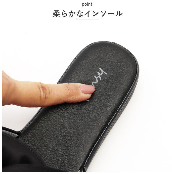 BACKYARD FAMILY「パンジー サンダル 6681 通販 Pansy つっかけ フラット レディース オフィスサンダル」|サンダル|