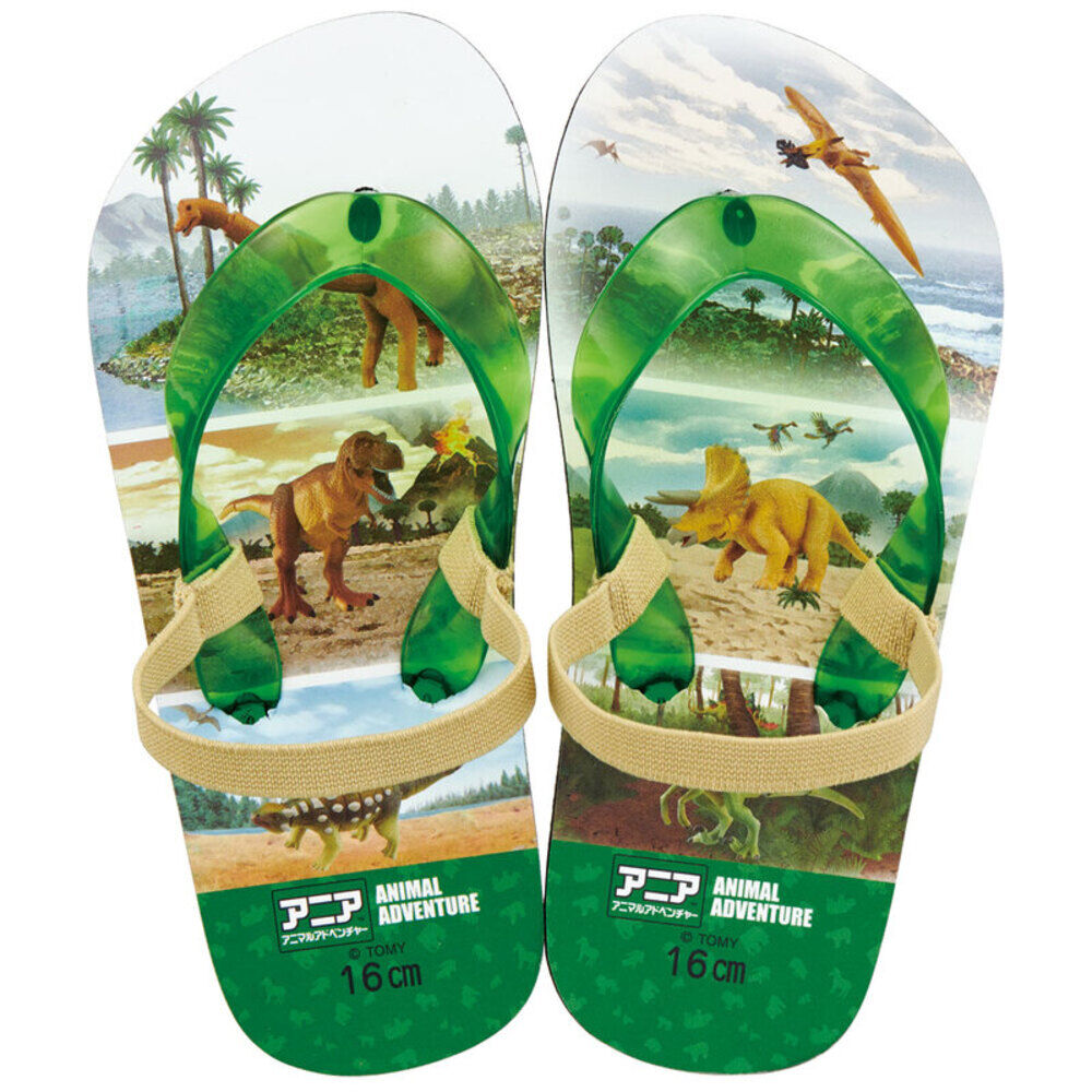 BACKYARD FAMILY「ビーチサンダル キッズ かかと付き 通販 サンダル ビーサン キャラクター グッズ ゴムバンド付き」|サンダル|グリーン2