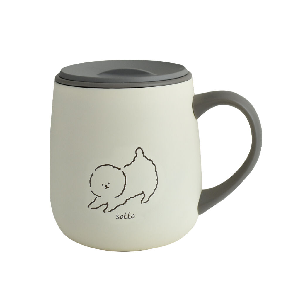 BACKYARD FAMILY「sotto ソット フタ付 ステンレスマグ 通販 マグカップ 蓋付き ステンレス マグ コップ」|食器・キッチングッズ|ホワイト1