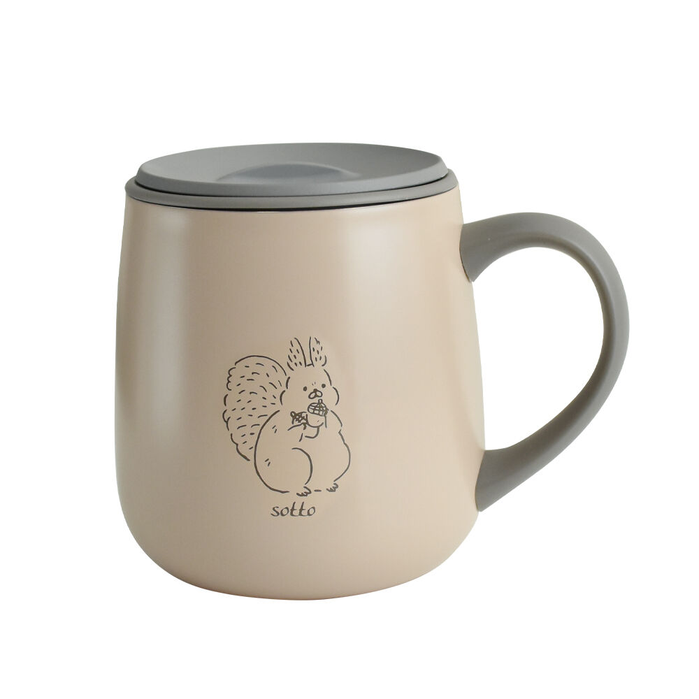 BACKYARD FAMILY「sotto ソット フタ付 ステンレスマグ 通販 マグカップ 蓋付き ステンレス マグ コップ」|食器・キッチングッズ|ブラウン2