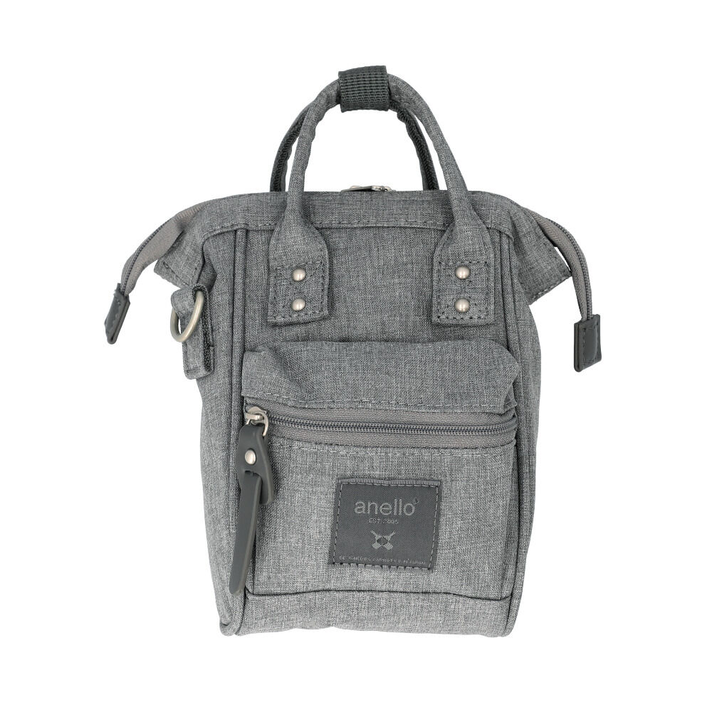 anello「anello アネロ スマホショルダー 口金 2way ATB4686 通販 ショルダー 斜めかけ」|ショルダー・メッセンジャー|グレー1