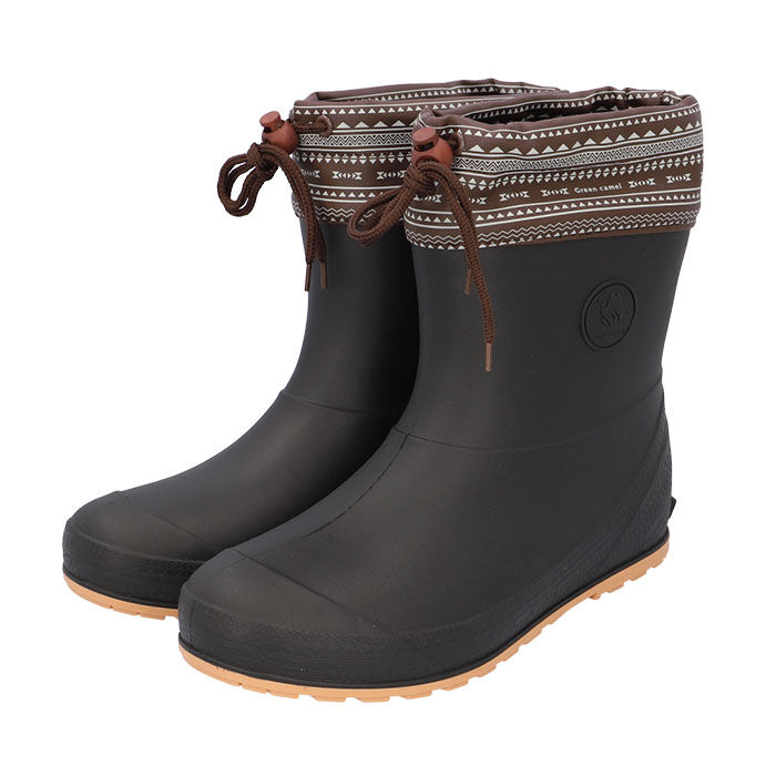 BACKYARD FAMILY「ショートブーツ レディース 通販 メンズ レインシューズ フード付 ショート 長靴 ながぐつ 軽量」|その他|