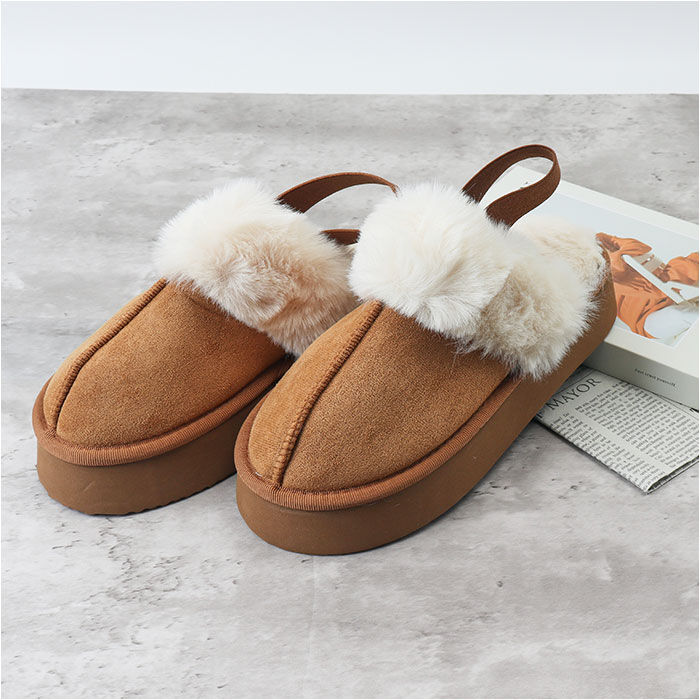 BACKYARD FAMILY「ボア サンダル レディース 通販 フェイクムートンサンダル 外履き つっかけ 秋冬 冬」|サンダル|