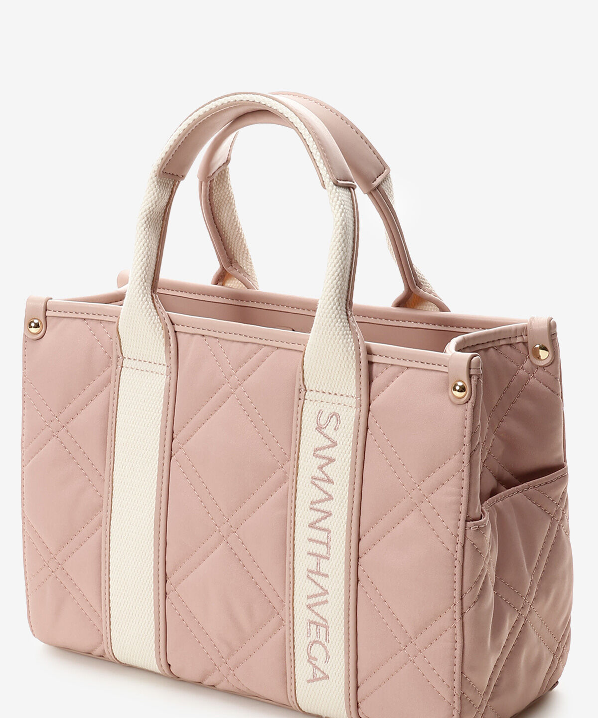 Samantha Vega「ロゴテープキルティングハンドバッグ（小）」|ハンドバッグ|