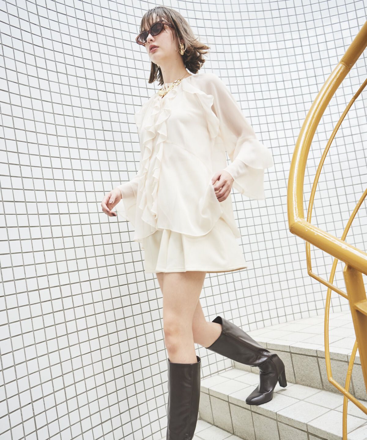 アンドクチュール「バタフライチュニック」|チュニック|