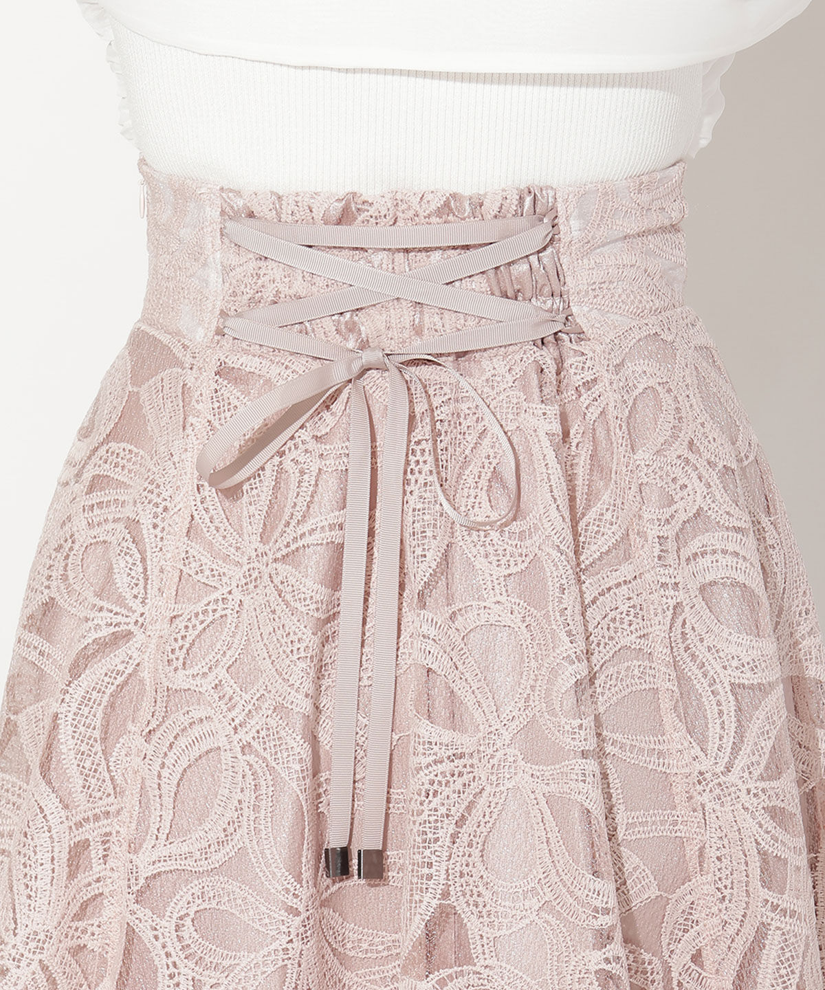 WILLSELECTION「リボンレーススカート」|フレア|
