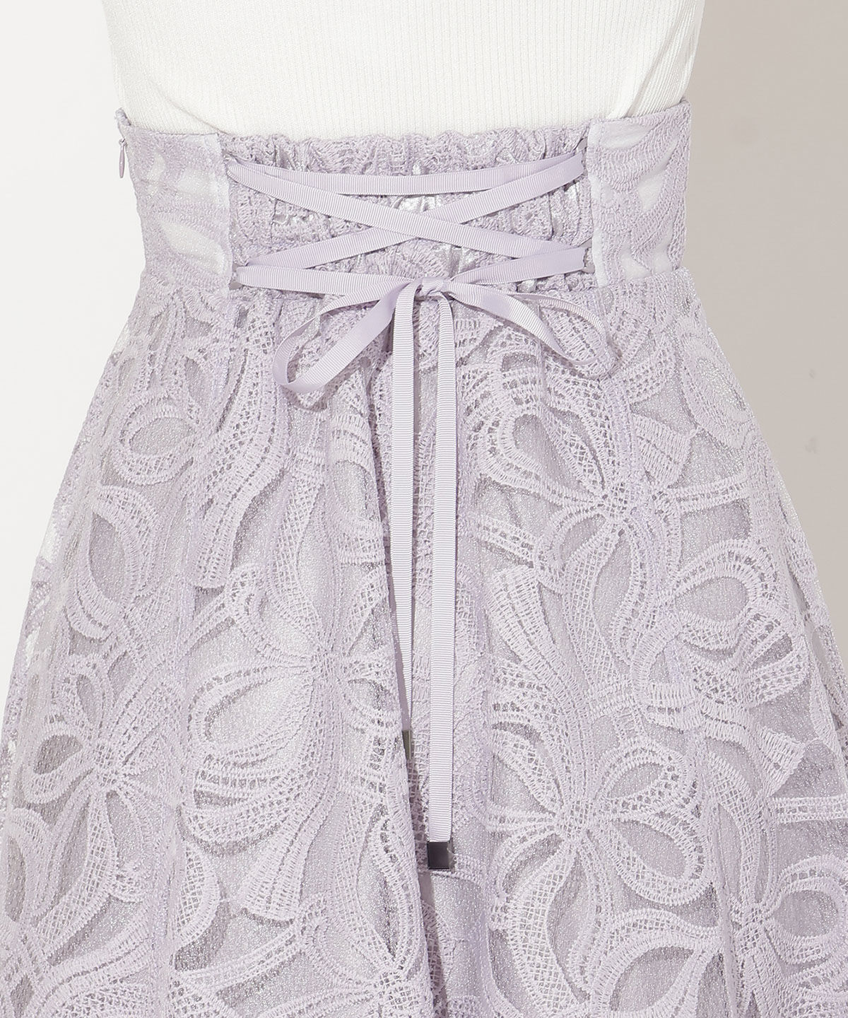 WILLSELECTION「リボンレーススカート」|フレア|